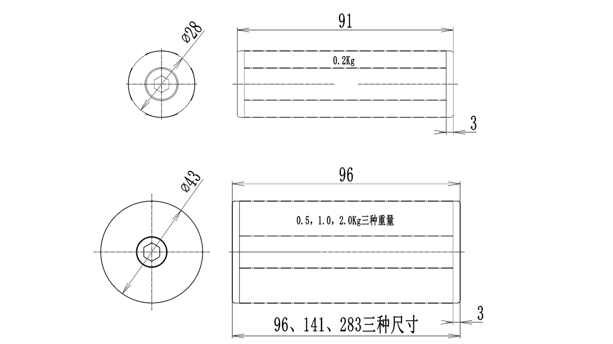 配重條尺寸
