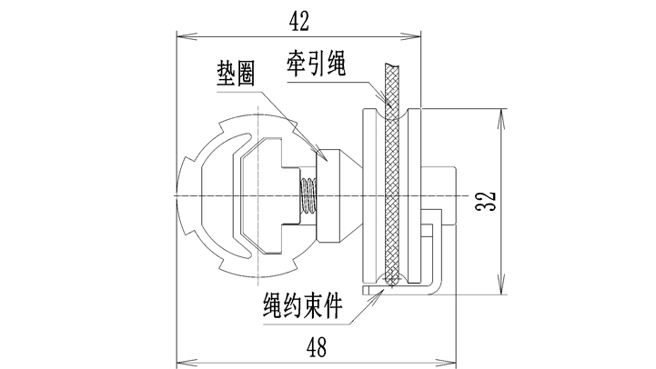 U槽金屬滾輪與T型滑塊3套件尺寸