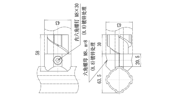 內(nèi)接直接頭尺寸